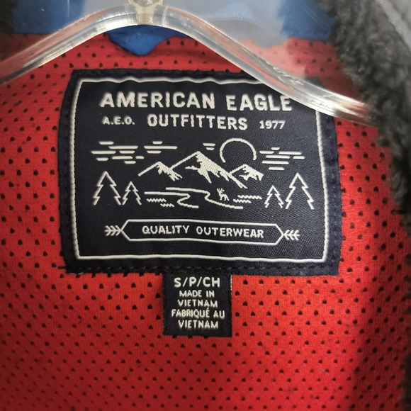 AMERICAN EAGLE SHERPA FLEECE JACKET - Picture 4 of 4